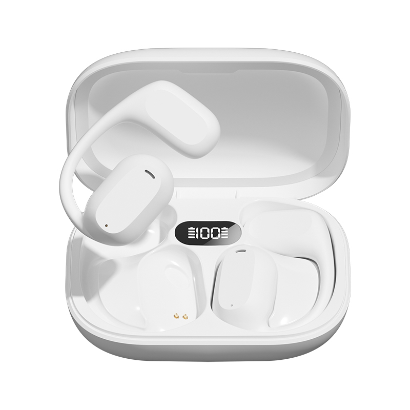 Ακουστικά ETEK Ear-Hook TWS, Bluetooth 5.3 (A2DP/AVRCP/HFP), 50mAh ακουστικό + 300mAh θήκη (προστατευτική πλακέτα)