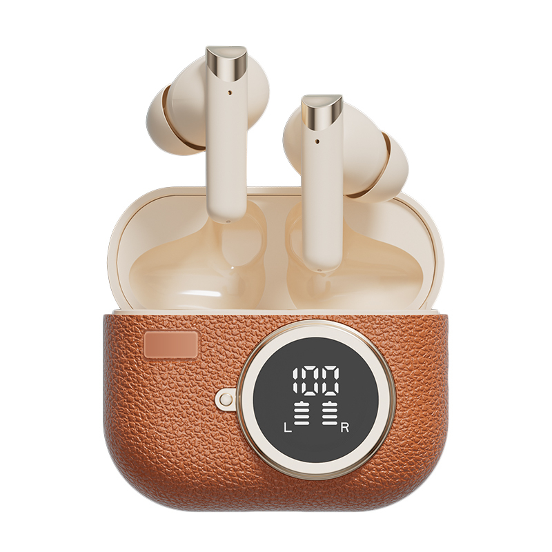 Ασύρματα ακουστικά ETEK, ακουστικά Bluetooth 5.4 ANC, ηχείο F10, θήκη 300mAh, ταχεία φόρτιση τύπου-C ((καφέ/πλούσιο/πράσινο)