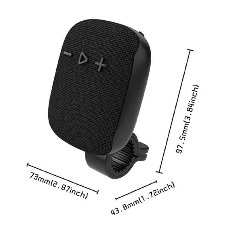 Bluetooth 5.3 Ηχείο, 5W 45MM Driver, μπαταρία 400mAh, ABS + Cloth + υλικό σιλικόνης, TF / FM / USB αναπαραγωγή και κλήση ((μαύρο, κόκκινο, μπλε)