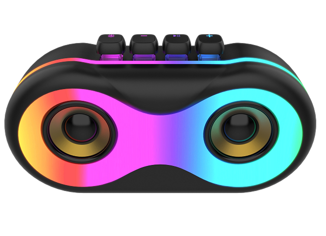 ETEK Bluetooth 5.3 ηχείο με RGB Light, διπλός 52mm ομιλητής οδηγού με στερεοφωνικό 16W, TYPE-C φόρτιση, 1800mAh μπαταρία