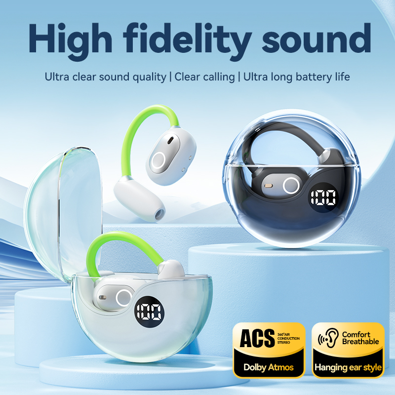Ακουστικά ETEK Bluetooth 5.4 TWS με ευαισθησία 115dB, κυψέλη ακουστικών 40mAh + θήκη 200mAh (προστατευτική πλακέτα), ηχείο F13