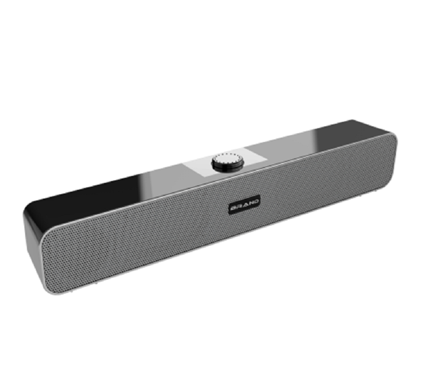 Εξαιρετικά λεπτή USB Soundbar με διπλά ηχεία 2 ιντσών 3W*2 Στερεοφωνικό Plug-and-play 55mm Λεπτό Προφίλ