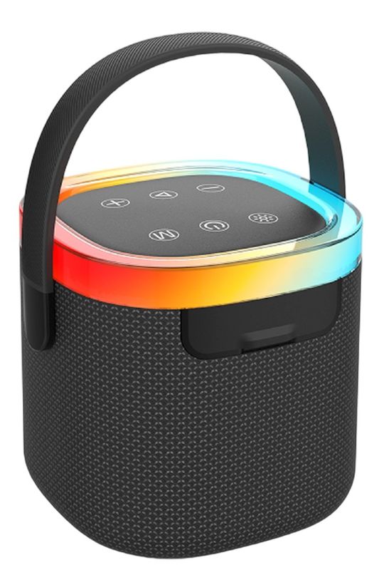 66mm 10W Αδιάβροχος ηχείο με IPX5 βαθμολογία μεταφοράς χειριστή 1800mAh μπαταρία AUX / TF / USB / FM 4-τρόπος αναπαραγωγή / κλήση