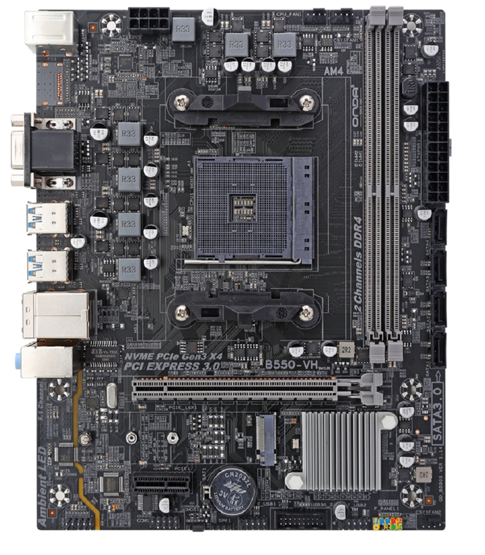 Μητρική πλακέτα ETEK AM4 Socket Micro-ATX για AMD Ryzen CPUs Διπλού καναλιού DDR4 3600MHz PCIe 4.0*16 Slot