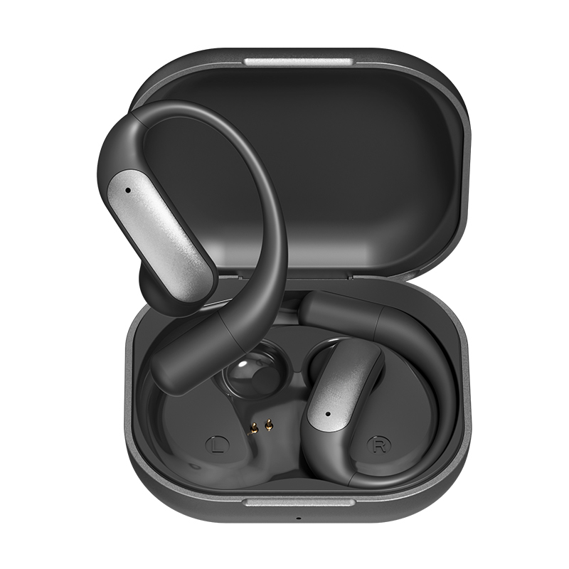 ETEK AI Μετάφραση OWS Ακουστικό με Bluetooth 5.4 40mAh Ακουστικό μπαταρία 500mAh Θήκη φόρτισης (προστατευμένη), F10 σύνθετη ταινία