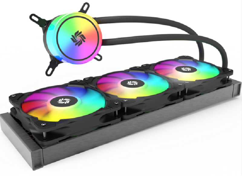 360mm ARGB AIO υγρό ψυγείο, στρογγυλό μπλοκ νερού, 36027 ψυγείο, PWM ανεμιστήρα 1800RPM, LGA1700/AM5, Custom Logo