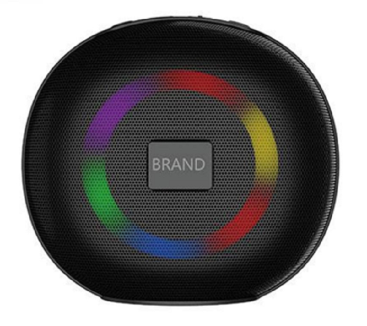 Φορητό ηχείο Bluetooth 5W, φως RGB, TF/FM/USB, κλήση hands-free, 200mAh, λουράκι, V5.3, για εξωτερικούς χώρους, δώρα και προωθήσεις