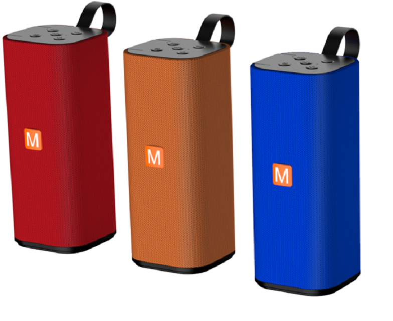 Φορητό ηχείο Bluetooth 6W, ABS+Ύφασμα, Chip Jie Li, TF/FM/AUX/USB, Κλήση hands-free, Μπαταρία 1200mAh