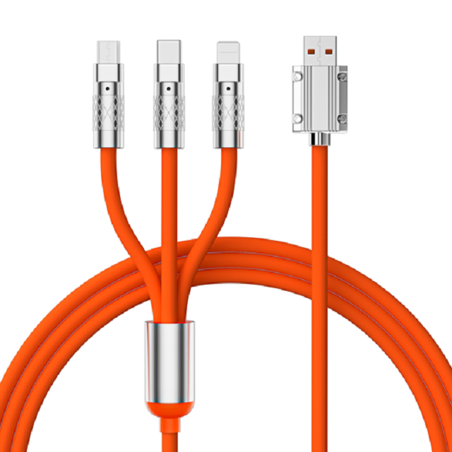 Καλώδιο USB ETEK 120cm Fast Charging, PVC + κράμα ψευδαργύρου, 4-πυρήνων CCA, Ένδειξη LED, Προσαρμογή πολλαπλών χρωμάτων