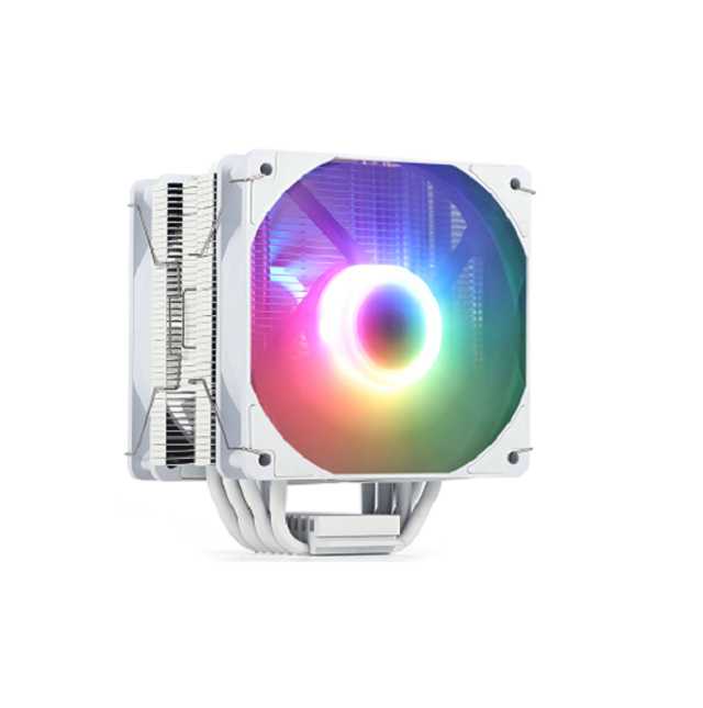 ETEK 6-Pipe RGB CPU Cooler, Δύο ανεμιστήρες PWM 120mm, Υποστηρίζει AMD, 153*100*122mm, ιδανικό για παιχνίδια και επιτραπέζια υπολογιστές υψηλής απόδοσης