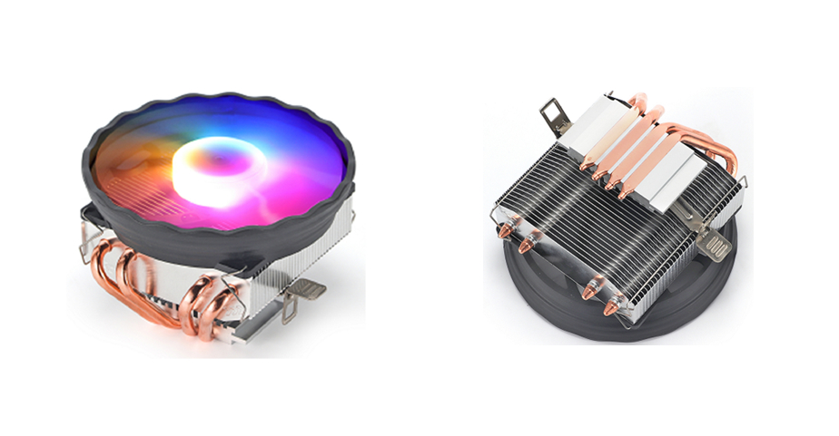 Ψύκτρα CPU Universal, 4 Χάλκινοι Σωλήνες Θερμότητας, 120mm Ανεμιστήρας, 2500RPM, FM/AM3/AM4/AM5/LGA115x/1200/1366/1700/2011, Υδραυλικό Ρουλεμάν, 20dB