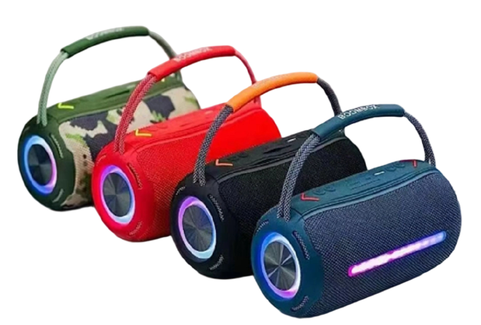 Ηχείο Bluetooth 10W για πάρτι, Διπλό 5W RMS, BT/AUX/TF/U Disk, Μπαταρία 1200mAh, Σχεδιασμός από Ύφασμα+Πλαστικό, για Πάρτι, Εξωτερικούς χώρους, Σπίτι, κ.λπ.