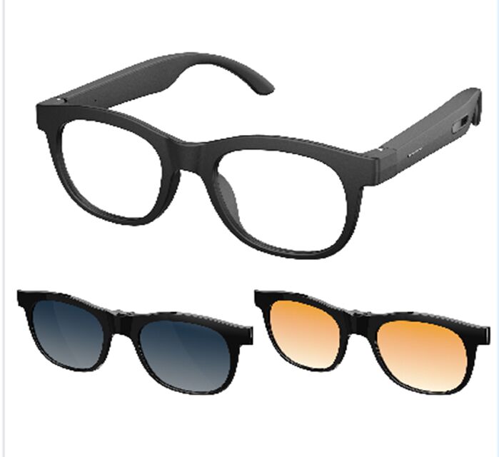 Τεχνητά Αισθητικά Γυαλιά AI με Μετάφραση και Διασύνδεση σε πραγματικό χρόνο, Δύο μικροφώνηματα πυριτίου, Μαγνητική φόρτιση, μπαταρία 80mAh * 2