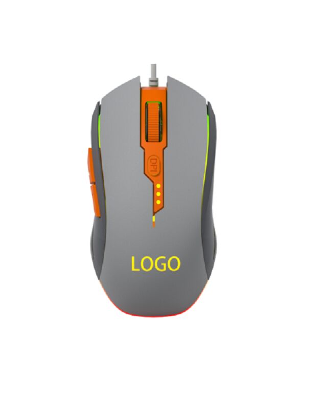 6D Wired Gaming Mouse,Rainbow LED, 4 επίπεδα DPI (1200-3600), A603 IC, 96g ελαφρύ, 1.4m πλεγμένο καλώδιο