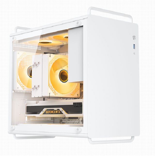 20L Compact Gaming PC Case, M-ATX/ITX, 326mm GPU, 155mm CPU Cooler, 140mm PSU, Δύο επιλογές μπροστινού πάνελ, μαγνητικά φίλτρα σκόνης