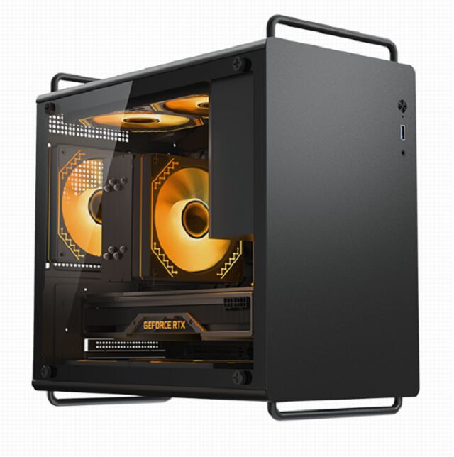 20L Compact Gaming PC Case, M-ATX/ITX, 326mm GPU, 155mm CPU Cooler, 140mm PSU, Δύο επιλογές μπροστινού πάνελ, μαγνητικά φίλτρα σκόνης
