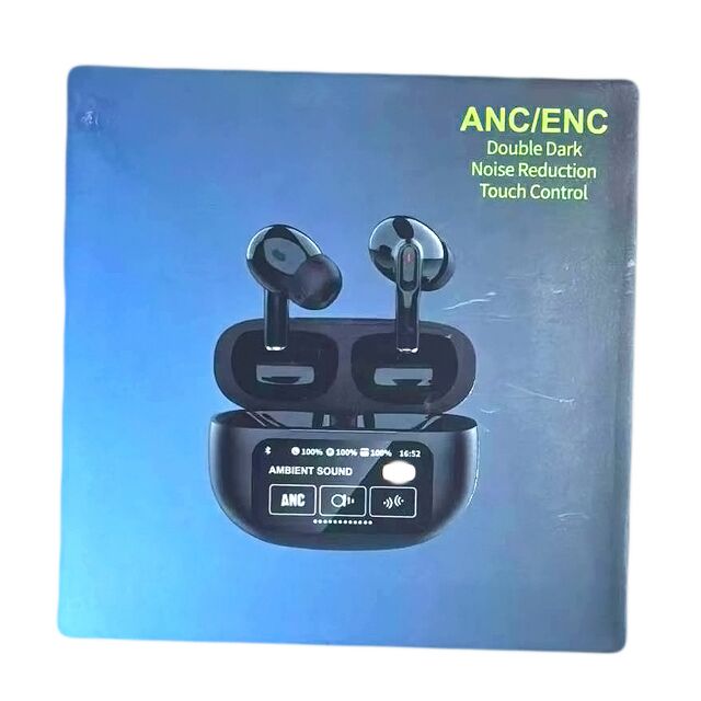 Ακουστικά TWS με θήκη φόρτισης 300mAh, Ακουστικά TWS ANC+ENC, Οδηγός F10, Έλεγχος αφής, Λειτουργία περιβάλλοντος, 30+300mAh, Type-C, Μαύρο