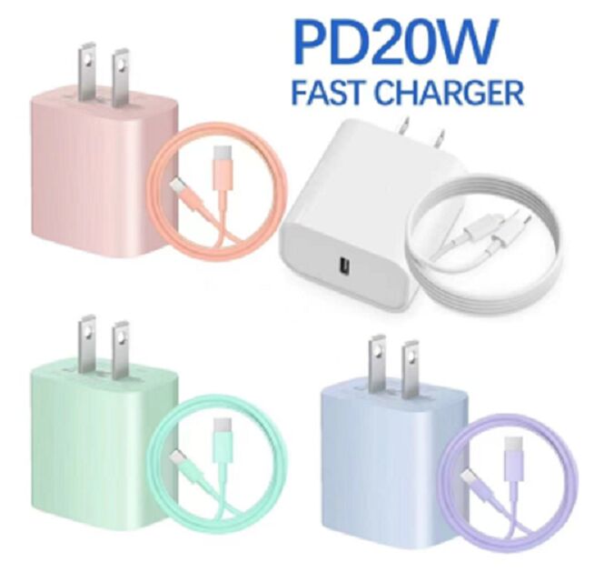 20W PD + QC γρήγορη φόρτιση, US Plug, Macaron Color, 5V / 9V / 12V,62.5mm*43*27mm Μέγεθος, συσκευασία PE