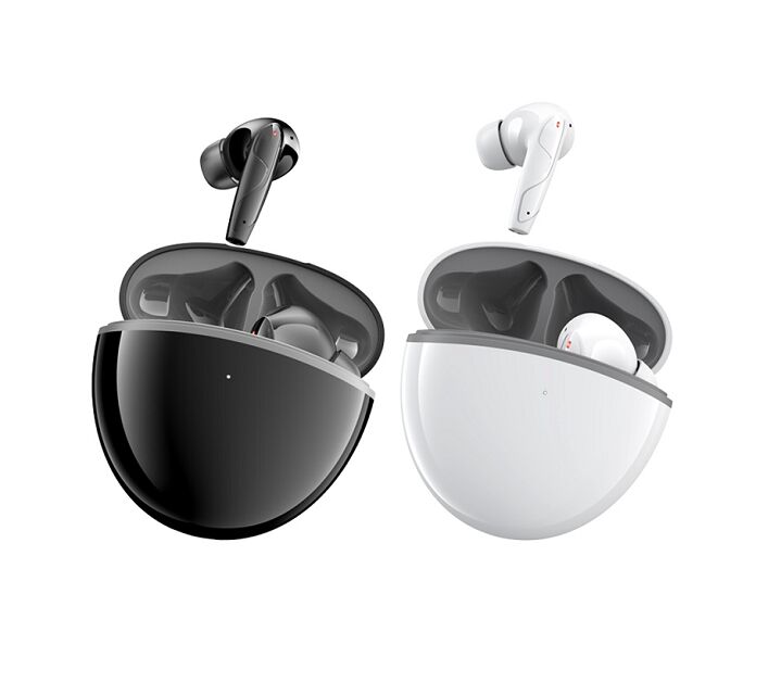 Ακουστικά ANC TWS, MEMS Mic, F13 σύνθετο διάφραγμα, τύπου-C, θήκη 200mAh, μαύρο/λευκό