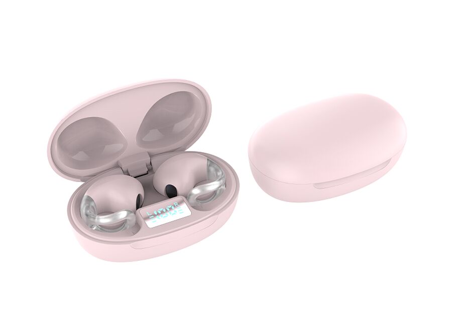 Ασύρματα ακουστικά ανοιχτού αυτιού OWS, 12mm Driver, 4H Playtime, Bluetrum 5656T, Μαύρο/Λευκό/Ροζ/Κόκκινο