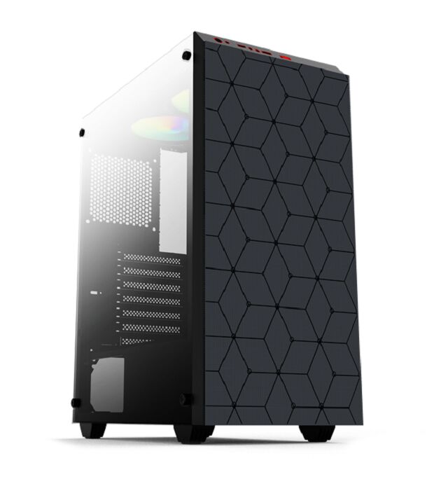 Τυποποιημένη θήκη για PC ATX Gaming, Τυποποιημένη πλευρά γυαλιού, διπλό HDD/SSD, υποστήριξη πολλαπλών ανεμιστήρων