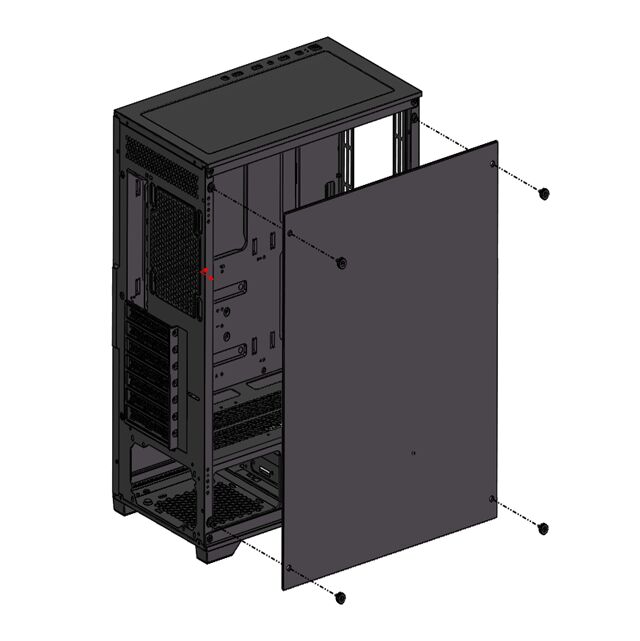 Τυποποιημένη θήκη για PC ATX Gaming, Τυποποιημένη πλευρά γυαλιού, διπλό HDD/SSD, υποστήριξη πολλαπλών ανεμιστήρων