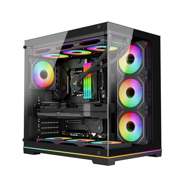 Πλήρης Πύργος ATX PC Κεφάλαιο με θραυσμένο γυαλί, 360mm ψύξη νερού & 380mm υποστήριξη VGA