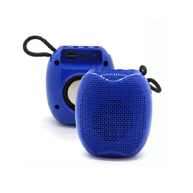 Μίνι ηχείο Bluetooth 5.0, φορητός ήχος 3W με φόρτιση τύπου C (Μαύρο/Κόκκινο/Μπλε)