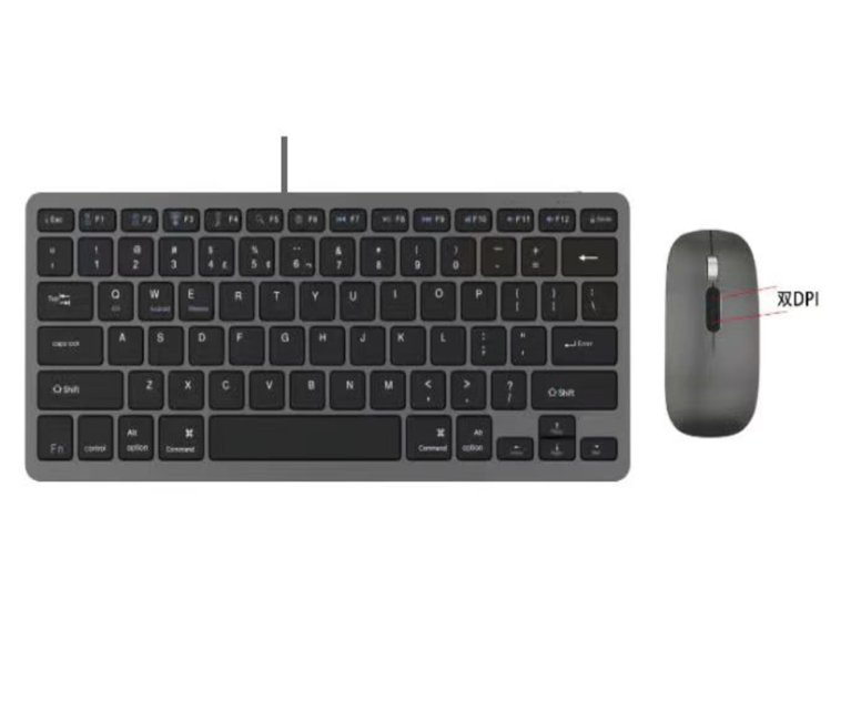 Slim Metal BT Dual-Mode Combo, 78-πλήκτρα + ποντίκι Roller, Type-C Επαναφορτιζόμενο