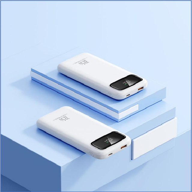 10000mAh 22.5W Smart Display Power Bank, Τύπος-C PD ταχεία φόρτιση, ψηφιακή οθόνη και αεροπορική εταιρεία εγκρίθηκε