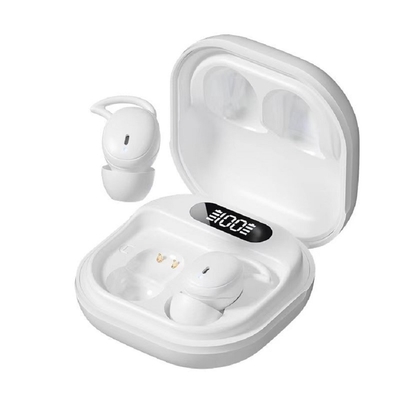 V5.4 Bluetooth ακουστικά υποστηρίζει πρωτόκολλα A2DP AVRCP HFP χρόνος ομιλίας 3-5 ώρες F6 Copper Ring ομιλητής σε μαύρο λευκό τόνο δέρματος